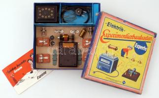 1957 Elektrik Experimentierbaukasten Experte játék transzformátorállomás eredeti dobozában