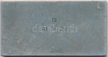 1941. "III. 41.V.25." Al balatoni vitorlás díj plakett "BERÁN N. / BUDAPEST DÖBRENTEI...