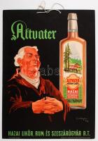 cca 1940 Altvater, korabeli reklám plakát, F.K.:dr. Cioso István, Klösz, Bp.,karton, 33x24cm