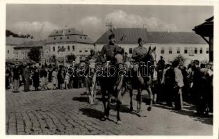 1940 Dés, Dej; bevonulás / entry of the Hungarian troops Dés visszatért So. Stpl