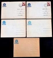 5 db modern Colorvox hanglemez-képeslap borítékban, 4 Budapest és 1 Badacsony / 5 modern Colorvox re...