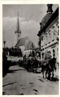 1940 Dés, Dej; bevonulás / entry of the Hungarian troops Dés visszatért So. Stpl
