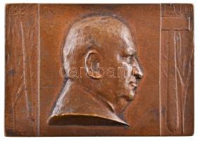 Murányi Gyula (1881-1920) 1910. Férfifej jobbra "1880-1910" Br plakett (38x55mm) T:2,2- HPII 1955.