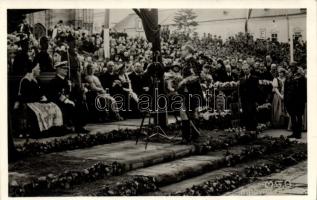 1938 Kolozsvár, Cluj; bevonulás. Horthy, Purgly Magdolna / entry of the Hungarian troops Kolozsvár visszatért So. Stpl