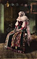 Erdélyi magyar-csángó asszony / Transylvanian Csango woman, Divald & Monostory