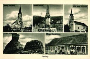 Terény, Hangya szövetkezet, Szanda vára, Hősök szobra