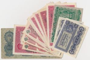 16db-os magyar és osztrák korona bankjegy tétel, benne 1930. 20P T:vegyes