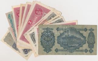 16db-os magyar és osztrák korona bankjegy tétel, benne 1930. 20P T:vegyes