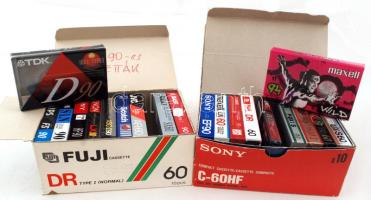 cca 1989-1995 Eredeti bontatlan magnókazetták, 20db