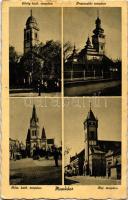 Munkács, Görög katolikus templom, Pravoszláv templom, Római katolikus templom, Reformátust templom / churches (gluemark)