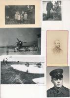 Fotók a 20. századból, kb. 38 db, 6x8 és 18x13 cm közötti méretekben