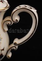 Zsolnay búzavirág mintás mokkás készlet, kézzel festett, jelzett, hibátlan