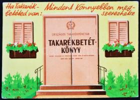 1954 Takarékbetétkönyv / advertisement (small tear)