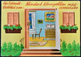 1954 Takarékbetétkönyv / advertisement (small tear)