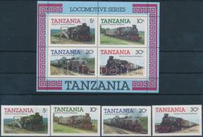 Mozdonyok sor + blokk, Locomotives set + block