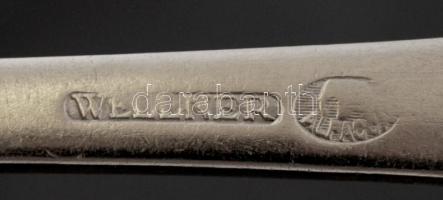 Wallner alpakka pecsenyés villa, kanál, merőkanál, jelzett