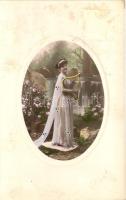 Lady with harp, Hölgy hárfával