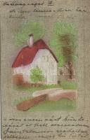 House, art postcard Emb., Ház, művészeti képeslap Emb.