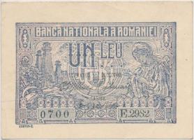 Románia 1920. 1L T:II- Romania 1920. 1 Lei C:VF