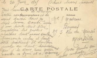 1914-1915 Francia hadsereg, tüzérség harcközben 1914-1915 Un duel d'Artillerie sur le front / F...