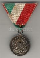 1908. "Honvédelmi Miniszter Díja" Ag kitüntetés eredeti szalaggal! T:2