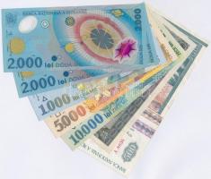 Románia 1966. 25L + 1992. 500L + 1998. 1000L + 5000L + 1999. 2000L (2x) + 10.000L T:I-III Romania 1966. 25 Lei + 1992. 500 Lei + 1998. 1000 Lei + 5000 Lei + 1999. 2000 Lei (2x) + 10.000 Lei C:UNC-F