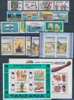 Tanzania, Zanzibar 14 editions with sets + 3 blocks, Tanzánia, Zanzibár 14 db kiadás, közte teljes sorok + 3 db blokk berakólapon