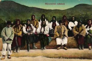 Máramarosi ruthének, Berger Miksa kiadása, No. 1409. / Transylvanian folklore, Ruthenes