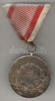 I.V.H. I.oszt. Ag vitézségi érem fémjellel (A) eredeti szalaggal T:2