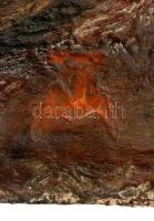 MT jelzéssel: Vasmunkás, olaj, karton, 42×32 cm