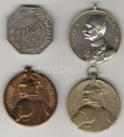 Szerbia 1898-1903. 2klf Ag + 2 Br kitüntetés T:2,3,4