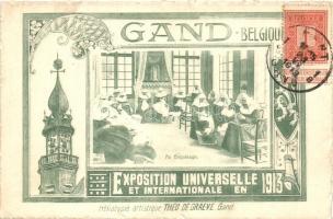 1913 Ghent, Gand; Exposition Universelle, Béguinagem interior, nuncs