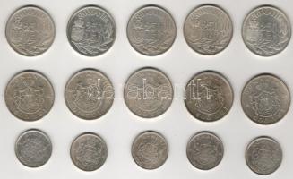 Románia 1942. 200L Ag (5x) + 1944. 500L Ag (5x) + 1946. 25.000L Ag (5x) T:többéségben 1/2, a többi 2...