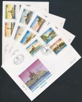 Lighthouses at Adriatic and Danube set 4 FDC Világítótornyok az Adrián és a Dunán sor 4 db FDC-n