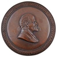 ~1970. "Lenin" egyoldalas Br plakett, hátoldalán textilborítás és akasztó T:2 ~1970. "Lenin" one-sided Br plaque, textil and hanger on the back side C:XF