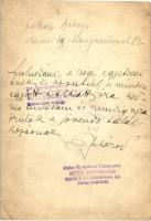 1931 Beregi Oszkár (1876-1965) színész, rendező üdvözlő sorai és aláírása őt magát ábrázoló fotón, h...