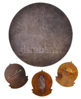 ~1980. "Debreceni Városi Tanács - Társadalmi Munkáért" 3xklf zománcozott fém jelvény + &qu...