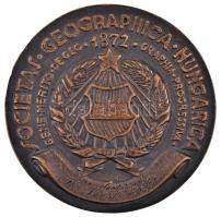 1971. "Lóczy Lajos emlékérem - Magyar Földrajzi Társaság" kétoldalas Br plakett "SOCI...