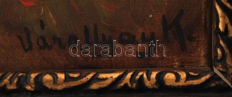 Várallyay jelzéssel: Erdőrészlet. Olaj, vászon, keretben, 50×74 cm