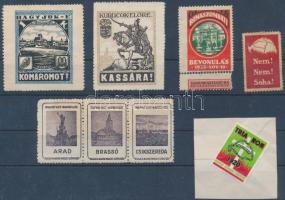 8 db irredenta levélzáró berakólapon