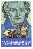 A Senefelder Egyesület 75 éves jubileumára / 75th anniversary of the Senefelder Association s: Wenczel M.