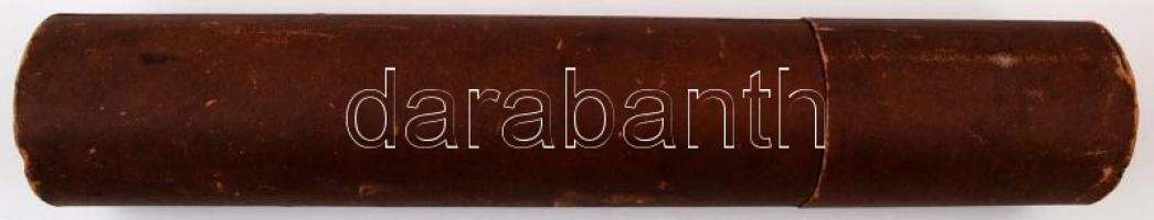 1906 Vegyészmérnöki (Magyar Királyi Műegyetem) diploma, pecsét fedő hiányzik, eredeti tokjában (sérü...