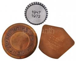 1972. "A Magyar Népgazdasági Tervezés 25 éves / 1947-1972" fém emlékérem (60mm) + 1977. &q...