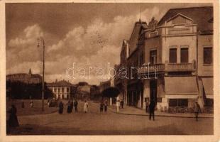 Léva, Levice; Főtér, Városi nagyszálloda / main square, hotel. 'Léva visszatért' So. Stpl