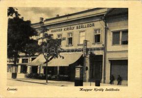 Losonc, Magyar király szálloda, Bujdosó étterem; kiadja Fenyves Andor / hotel restaurant