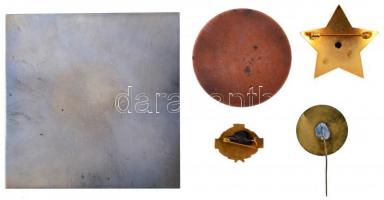 ~1960-1991. 5db-os jelvény és érem tétel: "A Szocialista Kultúráért" + "50 éves a Főv...