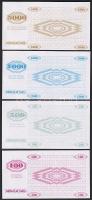 Bosznia-Hercegovina 1992. 100D-5000D "SPECIMEN" (Minta) fny-sal T:I