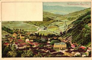 Trencsénteplic, Trencianske Teplice, Kunstanstalt Kosmos (Geiger) litho