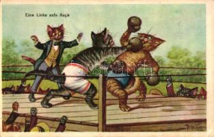 Eine Linke aufs Auge B.K.W.I. 323-3 / boxing cats s: Arthur Thiele (slightly worn)