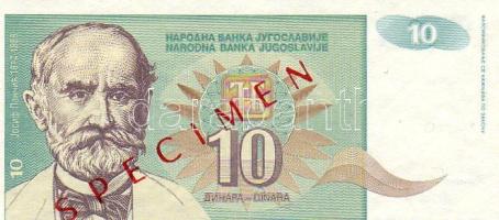 Jugoszlávia 1994. 10D "SPECIMEN" (Minta) fny-sal T:I